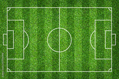 Soccer field or football field for background. With green lawn pattern.