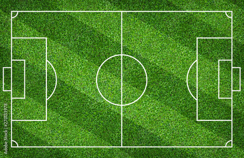 Soccer field or football field for background. With green lawn pattern. © Lifestyle Graphic