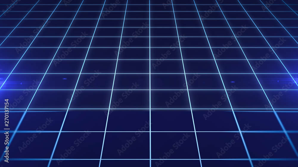 Retro Sci-Fi Background Futuristic Grid landscape of the 80`s. Digital Cyber Surface. Suitable for design in the style of the 1980`s Retro Sci-Fi Background Futuristic Grid landscape of the 80`s. Digital Cyber Surface. Suitable for design in the style of the 1980`s