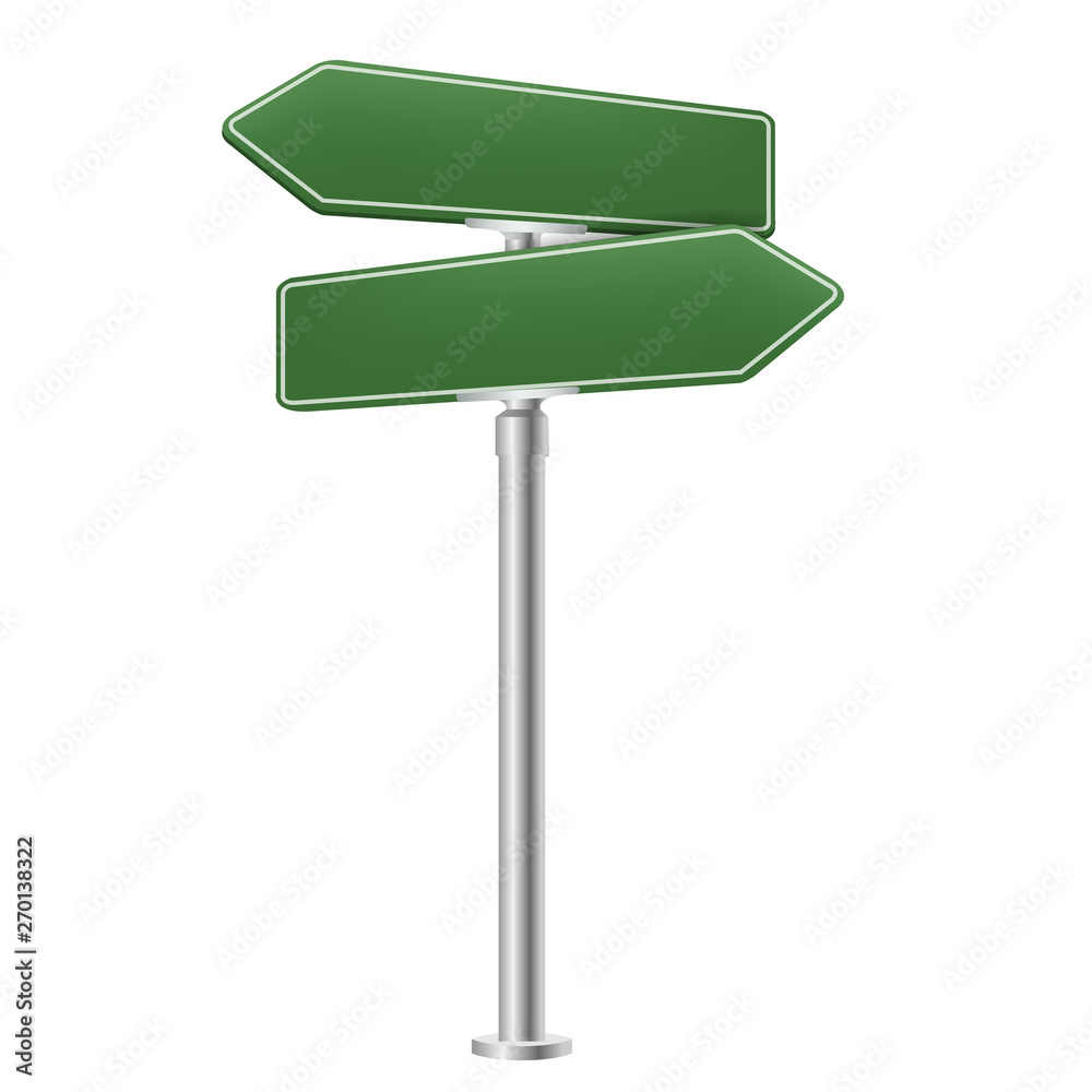 Blank Street Sign Isolated White Background Blank Street Sign Isolated White Background