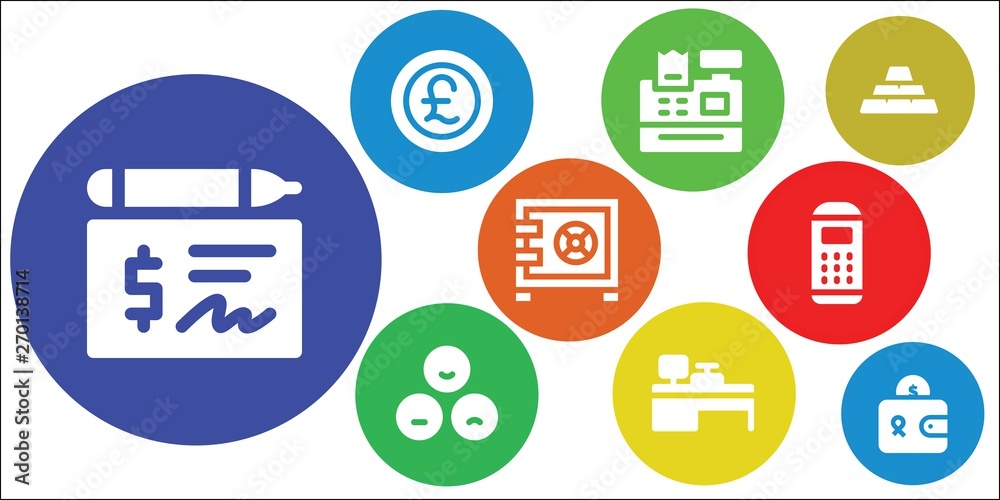 banking icon set