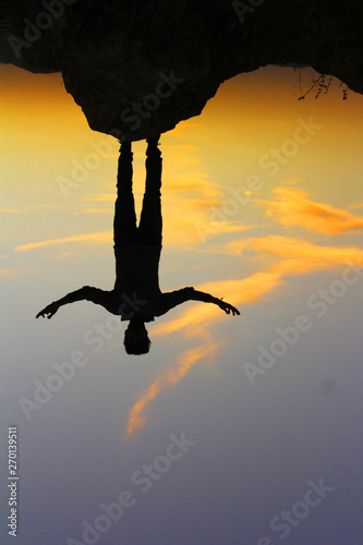 sunset upside down © lokeshkumar