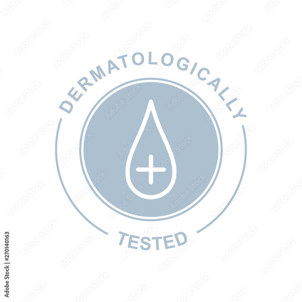 Dermatologically tested logo. Dermatologically tested logo.