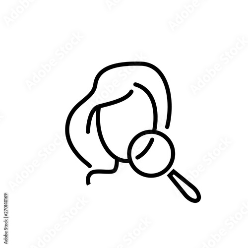 Problem skin line icon.