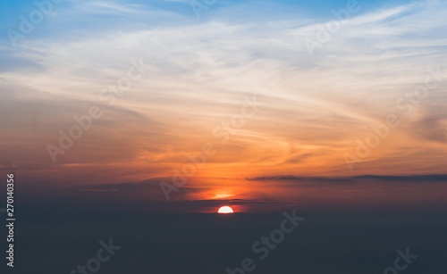 image of sunrise sky for background usage. © coffmancmu