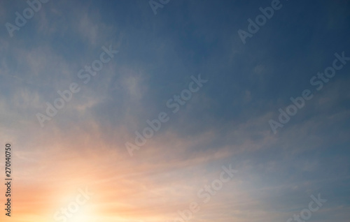 Beautiful and colorful sunset sky background
