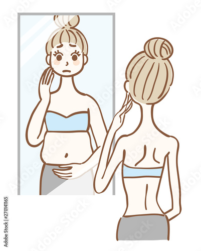 痩せているのに太っていると感じる女性
