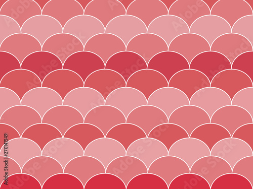Beautiful gradient pink and red color wave or curve background minimal and modern trendy geometric concept. Vector art pattern graphic design for wallpaper, textile, printed with vintage retro style.