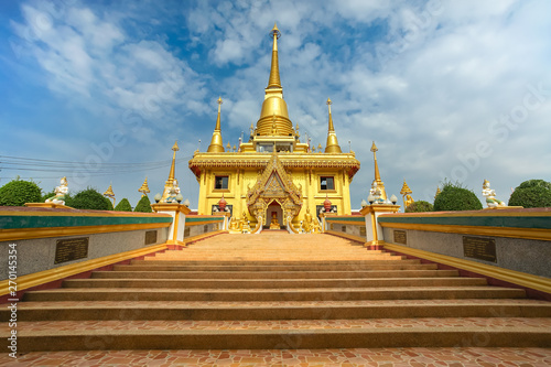 The famous Prachulamanee Pagoda in Wat Khiriwong. photo
