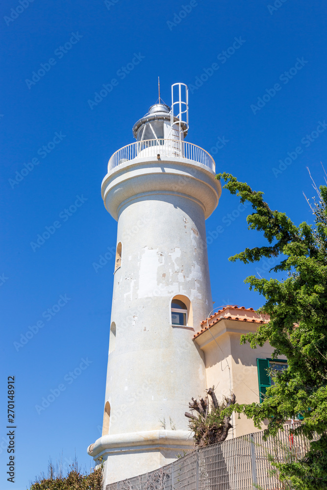 Circeo,Italy. 04-27-2019. Lighthouse at capo di Circeo in Italy