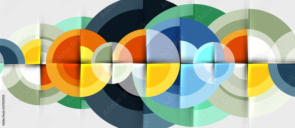 Geometric design abstract background - circles Geometric design abstract background - circles