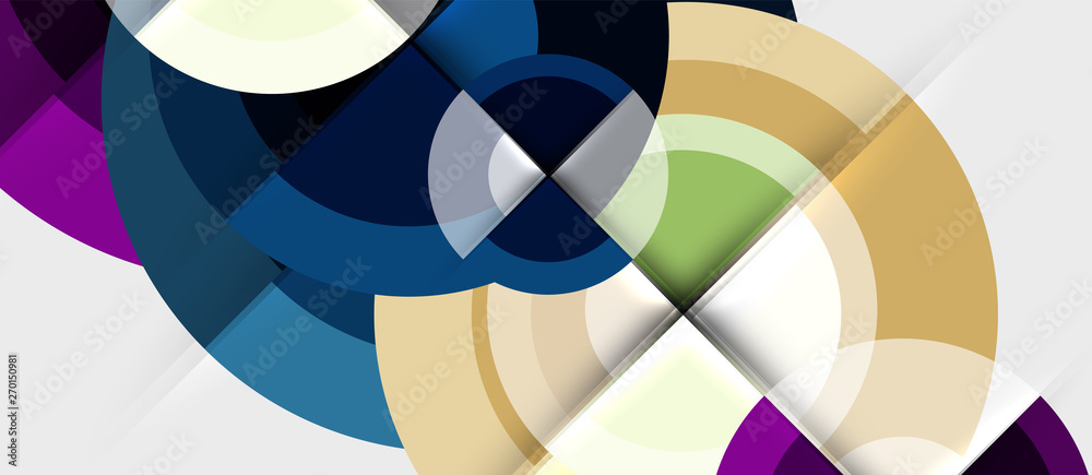 Obraz premium Geometric design abstract background - circles