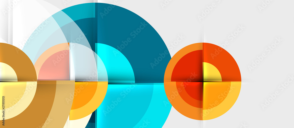 Geometric design abstract background - circles Geometric design abstract background - circles