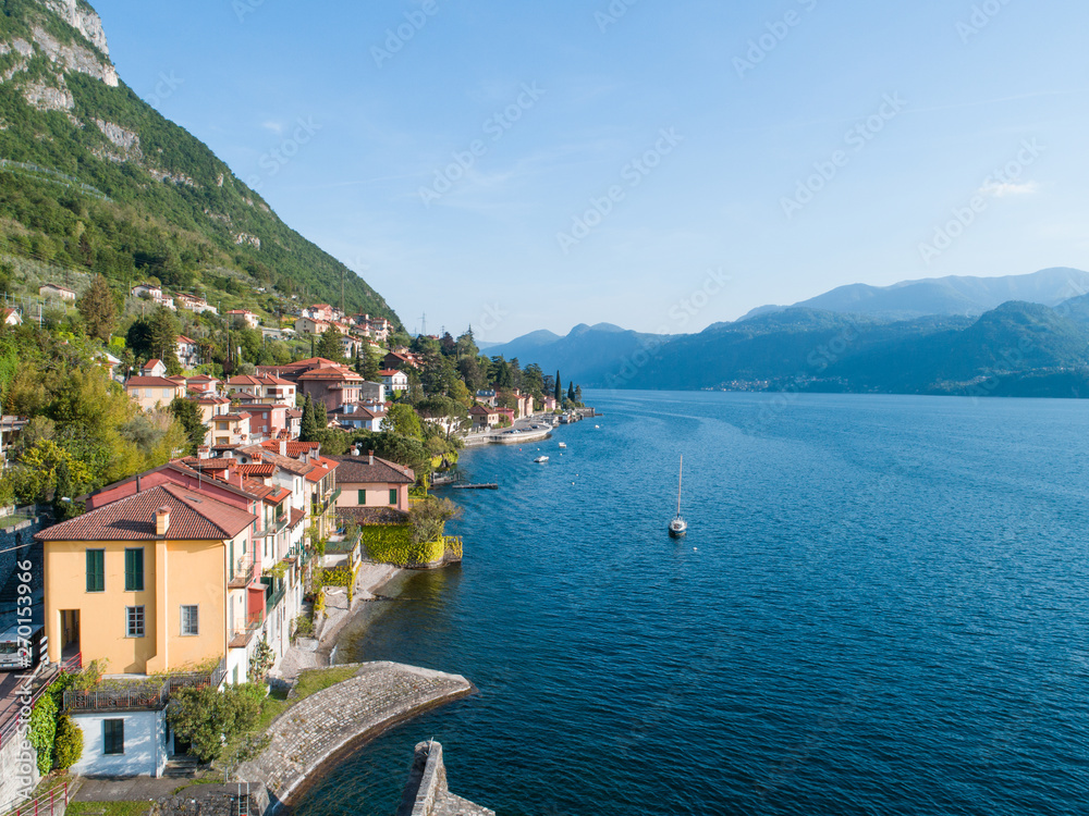 Village on lake of Como. Italy