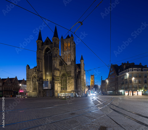 View of St Nicholas' Church in Ghent, Belgium