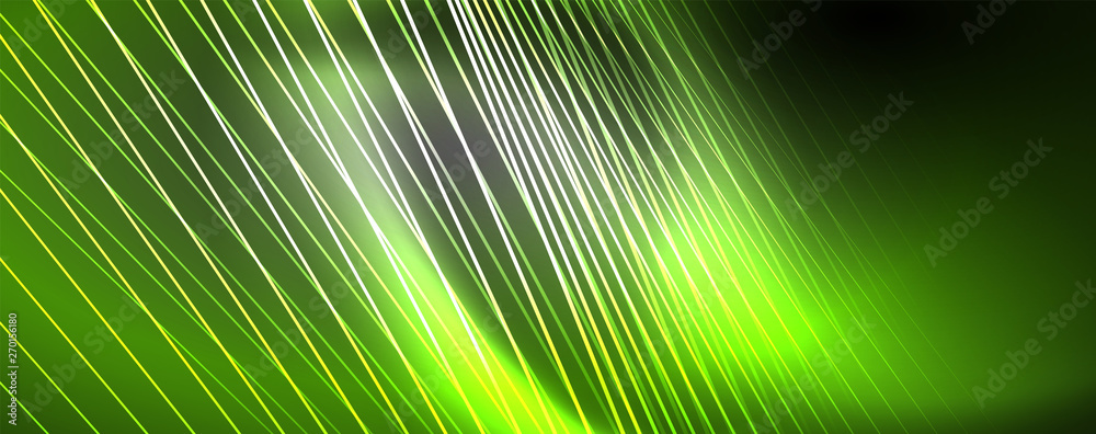 Color light with lines, outer space background, bright rays Color light with lines, outer space background, bright rays