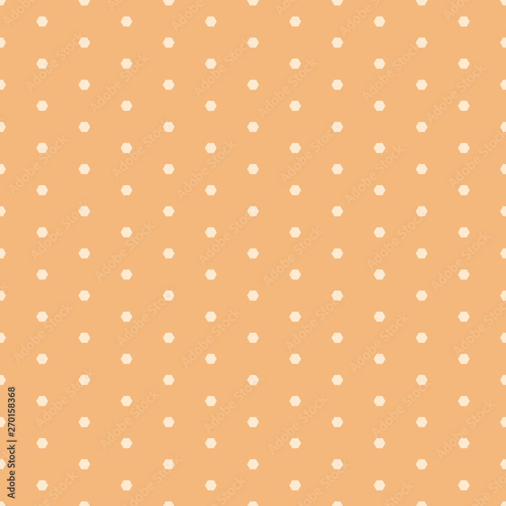 Vector HoneyComb Polka Dots on Honey Orange seamless pattern background. Vector HoneyComb Polka Dots on Honey Orange seamless pattern background.
