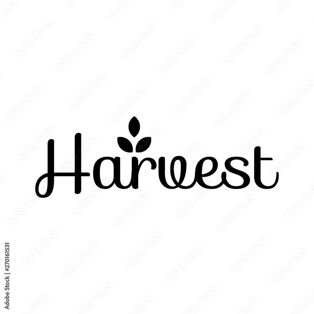 Harvest logo template with wheat shape Harvest logo template with wheat shape