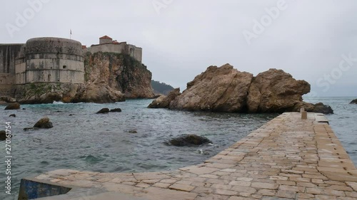 Bokar Medieval Fortress and Doks at Dubrovnik, Croatia. (Game of Thrones Location) photo