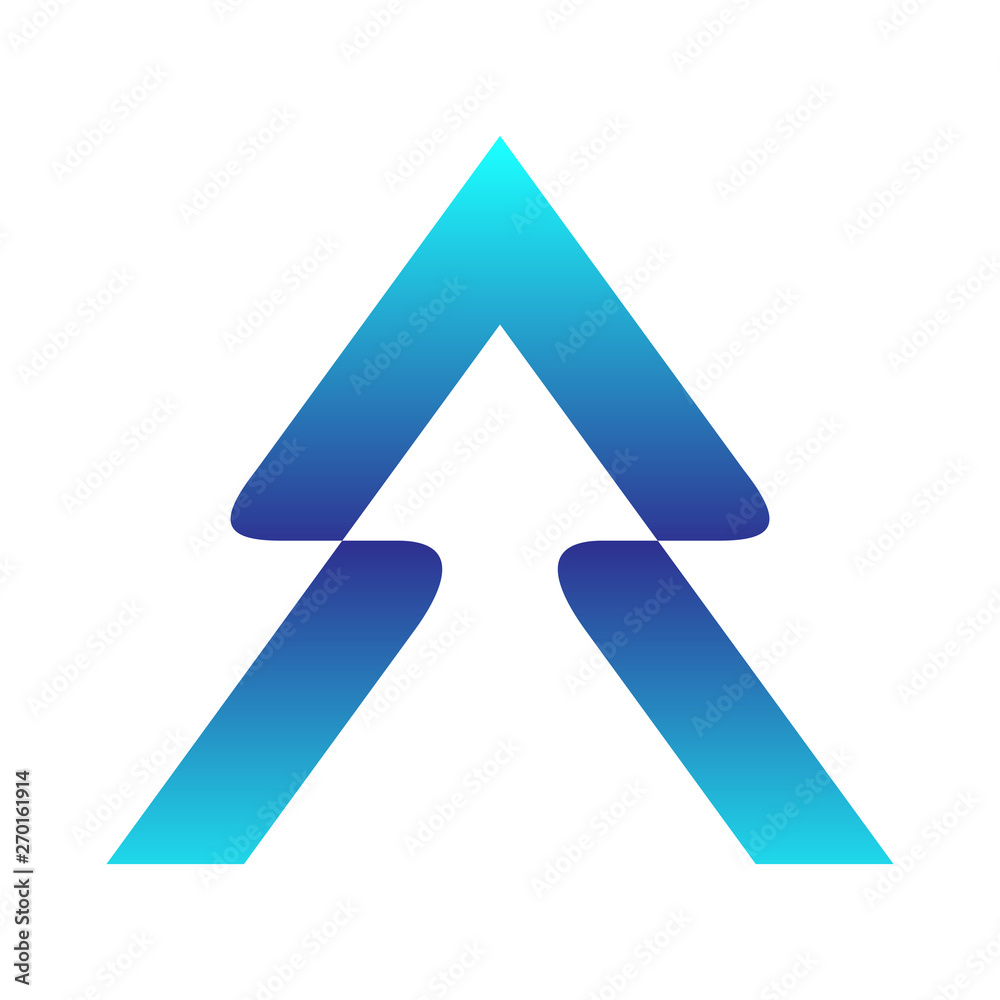 arrow/spears/arrowhead monogram/initial letter A logo design arrow/spears/arrowhead monogram/initial letter A logo design
