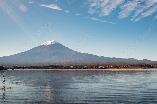 Fuji mountain at Kawaguchiko lake, Japan