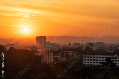Morning landscape in Pattaya  dawn.