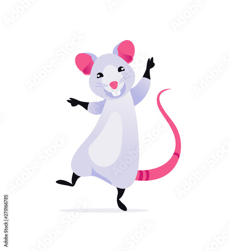 Happy rat vector