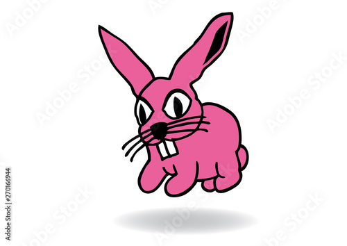 Hase Pink Magenta Comic