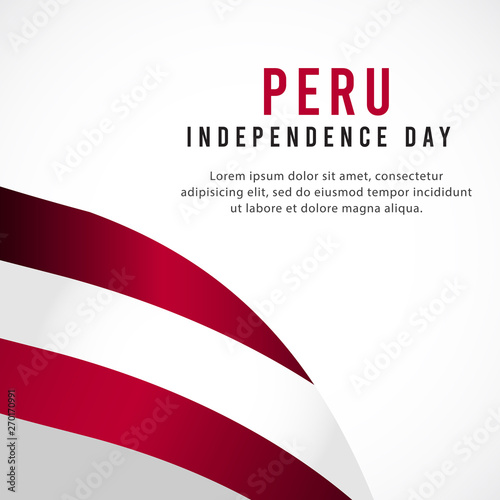 Peru independence day vector template. Design for banner, greeting cards or print. Free Download Peru independence day vector template. Design for banner, greeting cards or print. - GFXLoad