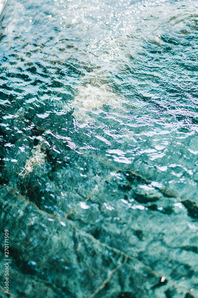 Fototapeta premium close up water in pool