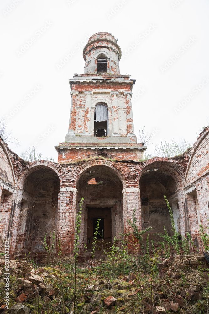 Ruins of old church, Russia