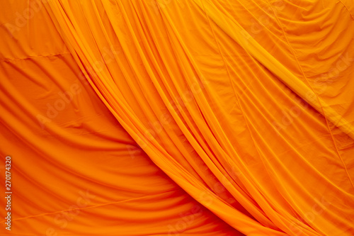 yellow monk fabric robe