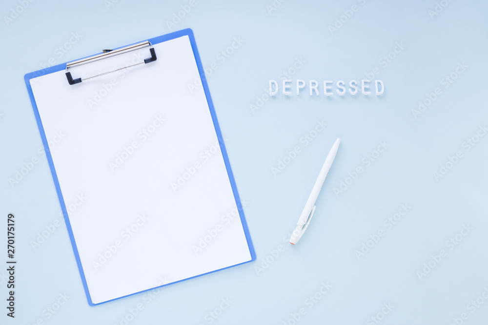 Flat lay medical composition with clipboard template Flat lay medical composition with clipboard template