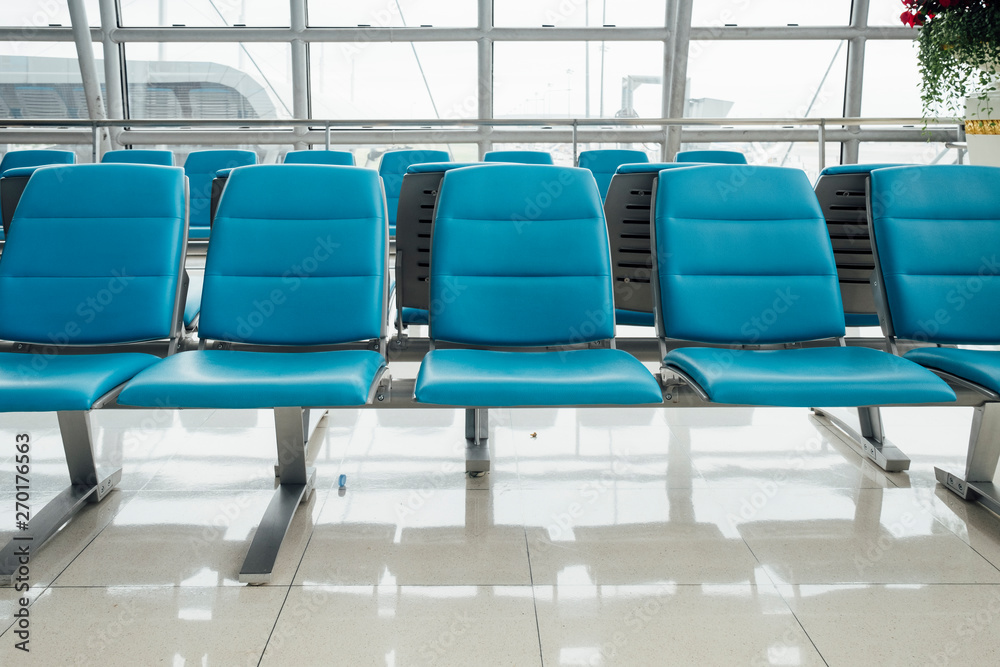 bench chair in airport