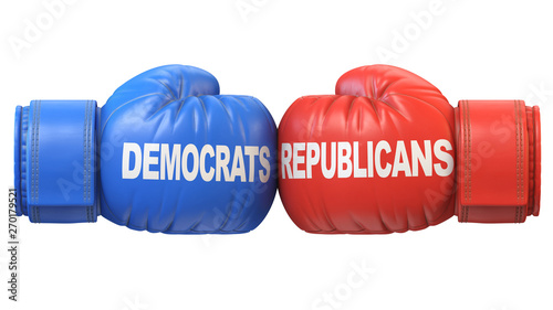 Fotografie Democrats vs