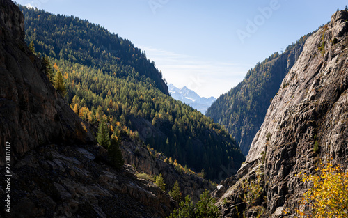 Bergpanorama Riederalp, Wallis, Schweiz