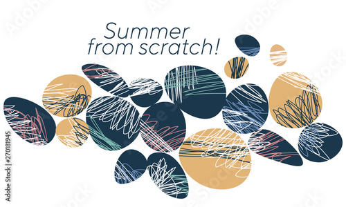 Abstract summer holidays banner template