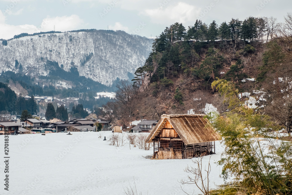 snow village at Shirakawago, Japan