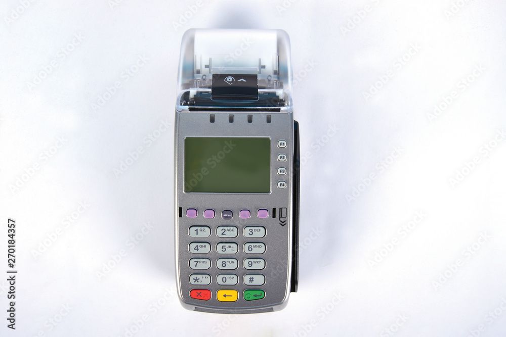 POS Payment GPRS Terminal, isolated on white POS Payment GPRS Terminal, isolated on white