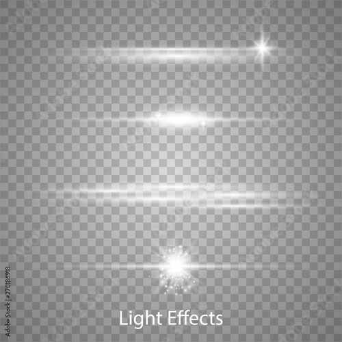 Optical lens flare light effects.