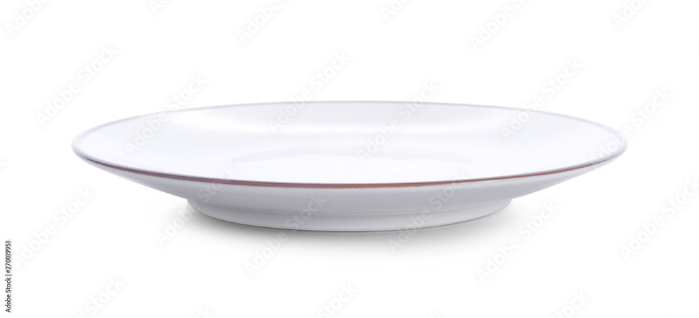 white plate isolated on white background white plate isolated on white background