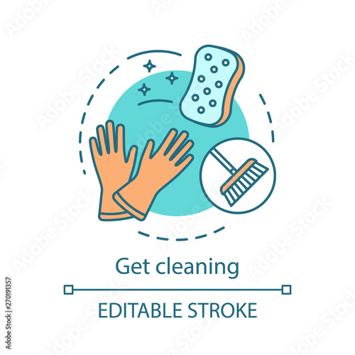 Get cleaning concept icon