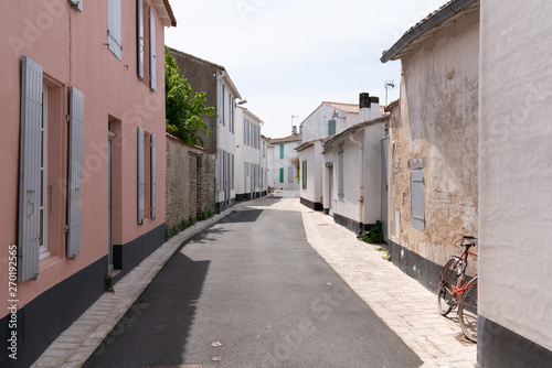 Ile de Re classic street in Les Portes en Re France south west
