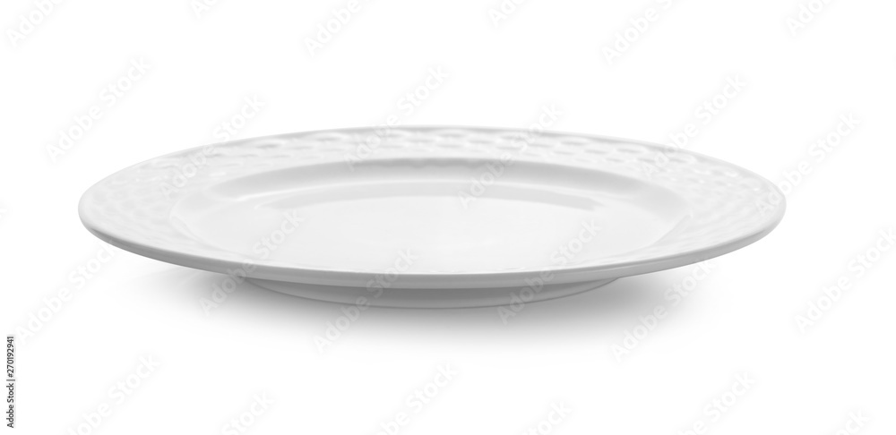 white plate isolated on white background white plate isolated on white background
