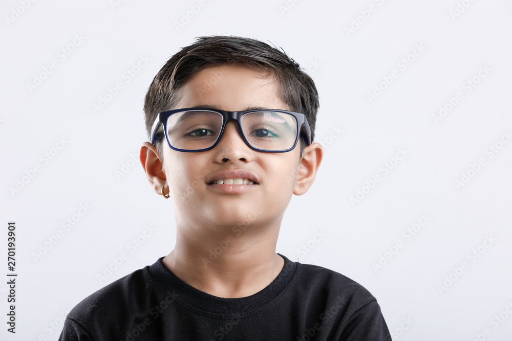 Cute little Indian / Asian boy wearing spectacles Cute little Indian / Asian boy wearing spectacles