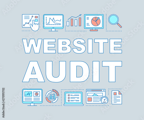 Website audit word concepts banner