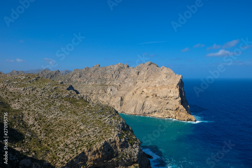 Cap Formentor view from mirador Colomer, Majorca, Mallorca Island, Spain