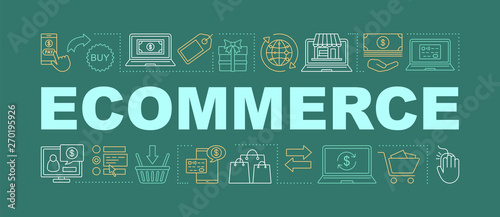 Ecommerce word concepts banner