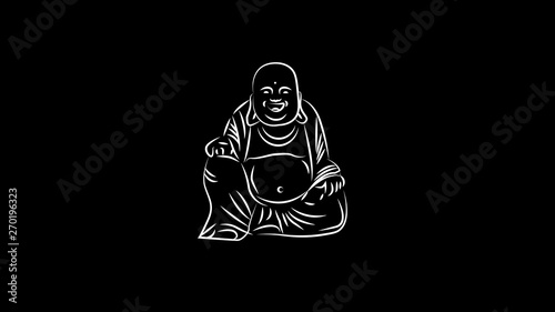Buddhism Golden Buddha Buddha vector illustration in Thailand Clip art
