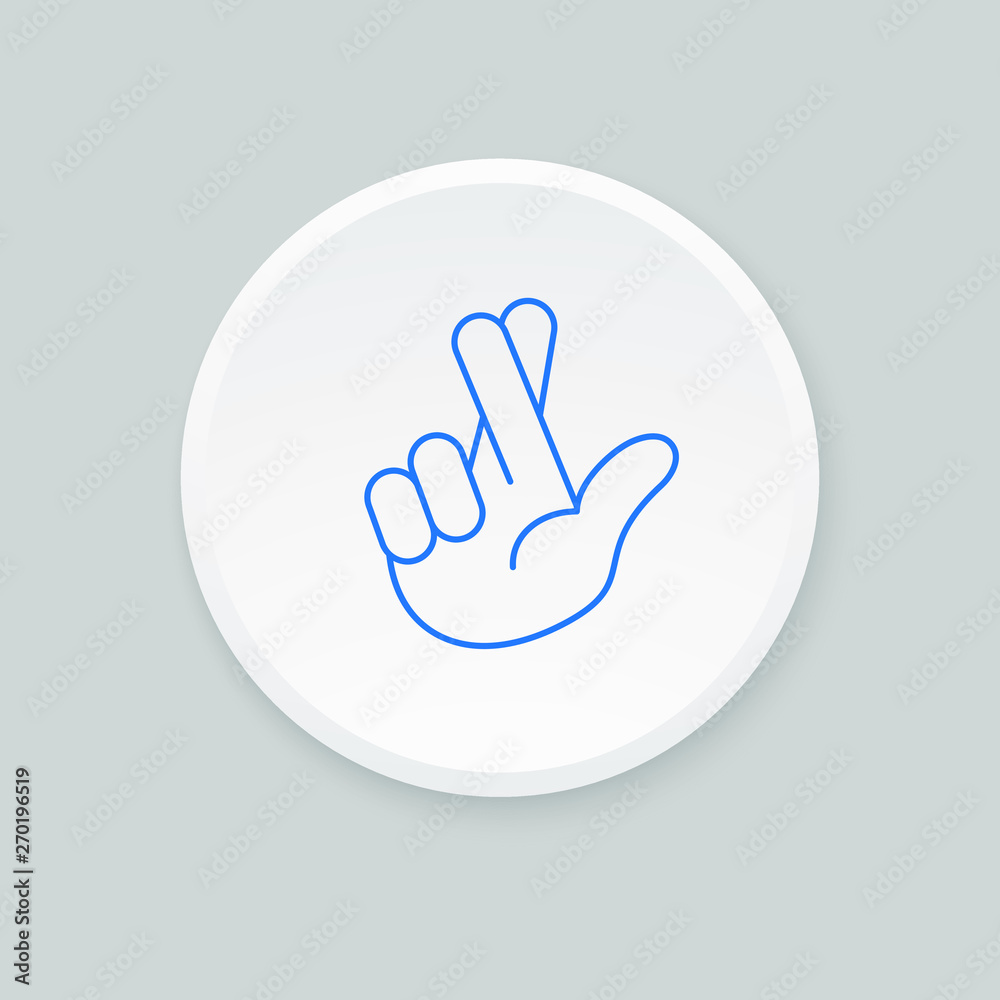 Thin line hand icon. Vector illustration. Thin line hand icon. Vector illustration.